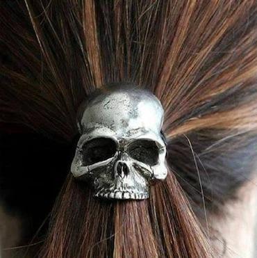 Halloween Skull Bone Hair Tie