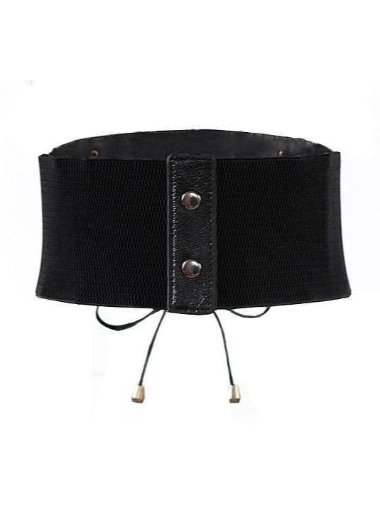 Elastic Waisted Tie Corset