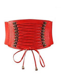 Elastic Waisted Tie Corset