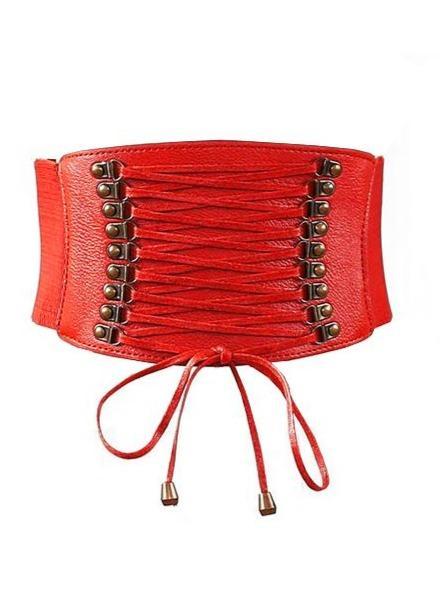 Elastic Waisted Tie Corset