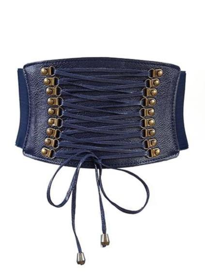 Elastic Waisted Tie Corset