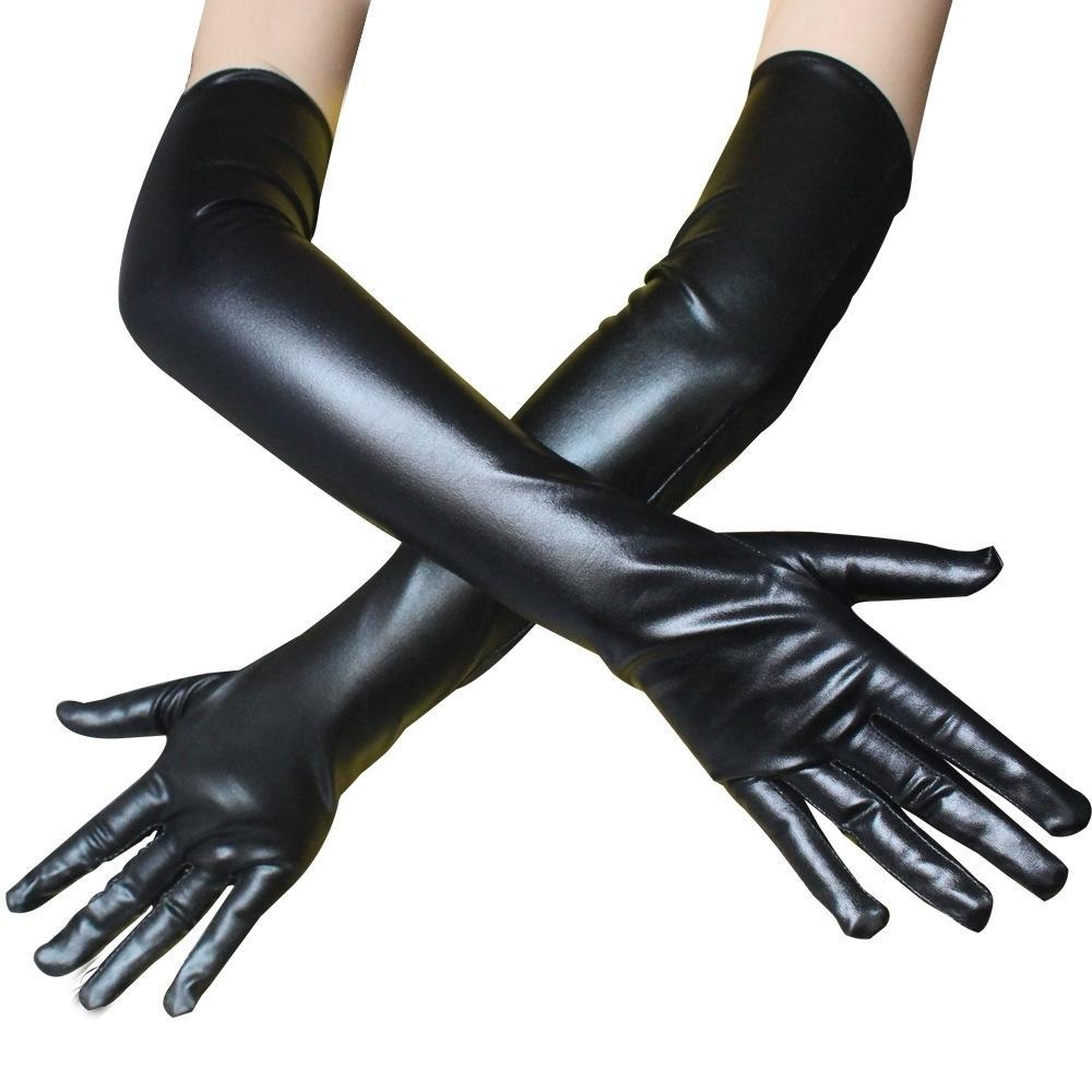 Sexy Patent Leather Gloves