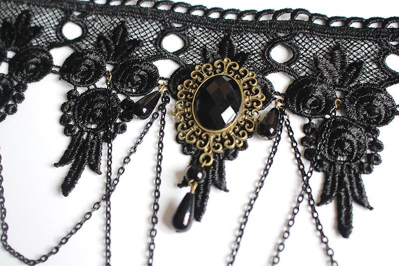 Black Lace Necklace
